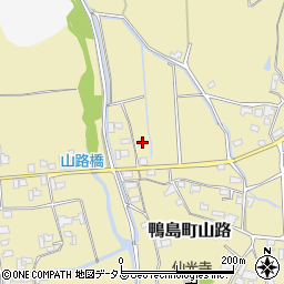 徳島県吉野川市鴨島町山路1452周辺の地図