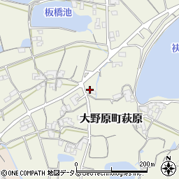 香川県観音寺市大野原町萩原170周辺の地図