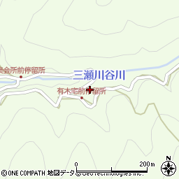 和歌山県有田郡有田川町三瀬川260周辺の地図