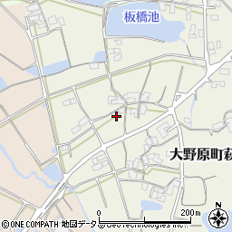 香川県観音寺市大野原町萩原267周辺の地図