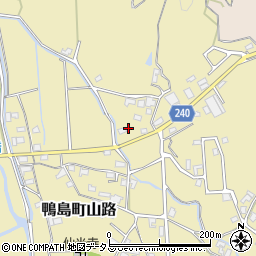 徳島県吉野川市鴨島町山路1940周辺の地図