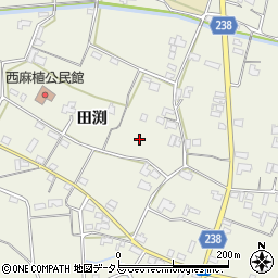 徳島県吉野川市鴨島町西麻植（田渕）周辺の地図