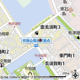 ファミリーマート今治城前店周辺の地図