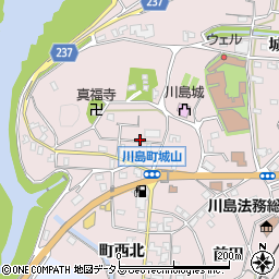 徳島県吉野川市川島町川島城山周辺の地図