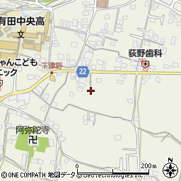 和歌山県有田郡有田川町下津野302周辺の地図