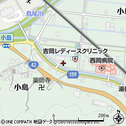和歌山県有田郡有田川町小島297周辺の地図