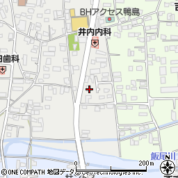 徳島県吉野川市鴨島町上下島55周辺の地図