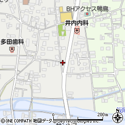 徳島県吉野川市鴨島町上下島56周辺の地図