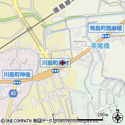 徳島県吉野川市川島町桑村121周辺の地図