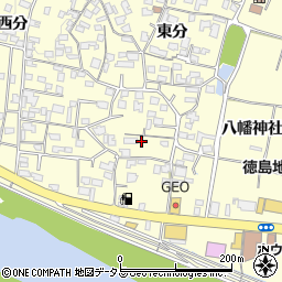 徳島県美馬市脇町大字猪尻東分78周辺の地図