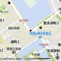 愛媛県今治市恵美須町周辺の地図