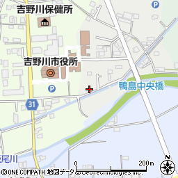 徳島県吉野川市鴨島町上下島25-15周辺の地図