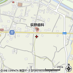 和歌山県有田郡有田川町下津野2周辺の地図