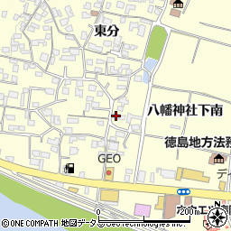 徳島県美馬市脇町大字猪尻東分52周辺の地図