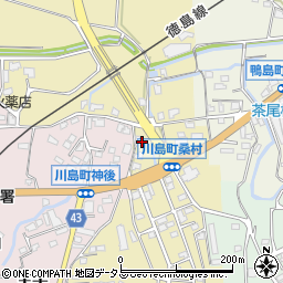徳島県吉野川市川島町桑村159周辺の地図