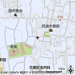 徳島県徳島市国府町中215周辺の地図