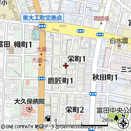 徳島県徳島市鷹匠町1丁目20周辺の地図