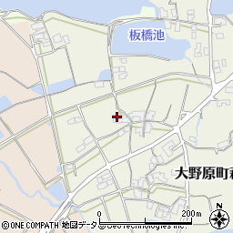 香川県観音寺市大野原町萩原269周辺の地図