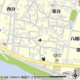 徳島県美馬市脇町大字猪尻東分71周辺の地図