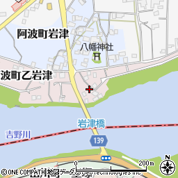 徳島県阿波市阿波町乙岩津144-3周辺の地図