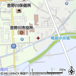 徳島県吉野川市鴨島町上下島25周辺の地図
