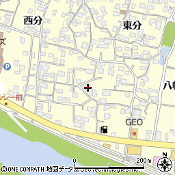 徳島県美馬市脇町大字猪尻東分82周辺の地図