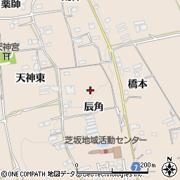 徳島県美馬市美馬町（辰角）周辺の地図
