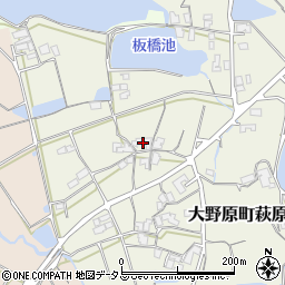 香川県観音寺市大野原町萩原248周辺の地図