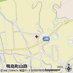 徳島県吉野川市鴨島町山路1938周辺の地図