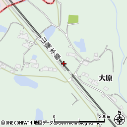 山口県防府市台道大原周辺の地図