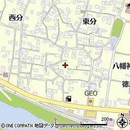徳島県美馬市脇町大字猪尻東分84周辺の地図