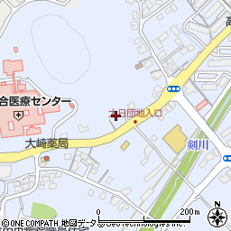 山口県防府市大崎378周辺の地図