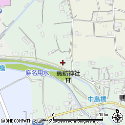 徳島県吉野川市鴨島町中島周辺の地図