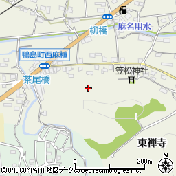 徳島県吉野川市鴨島町西麻植東禅寺周辺の地図