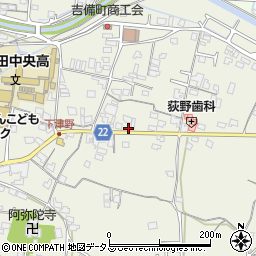 和歌山県有田郡有田川町下津野268周辺の地図