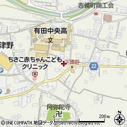 和歌山県有田郡有田川町下津野455周辺の地図