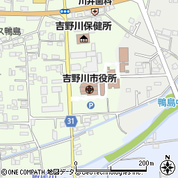 阿波銀行吉野川市役所 ＡＴＭ周辺の地図