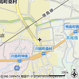 徳島県吉野川市川島町桑村113周辺の地図