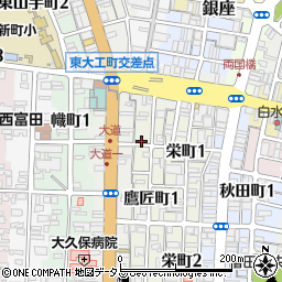 徳島県徳島市鷹匠町1丁目48周辺の地図