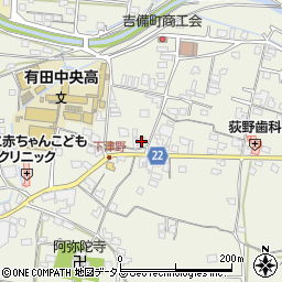 和歌山県有田郡有田川町下津野271周辺の地図