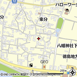 徳島県美馬市脇町大字猪尻東分88周辺の地図