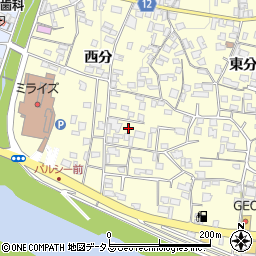 徳島県美馬市脇町大字猪尻西分80-2周辺の地図