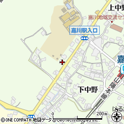 山口県山口市嘉川下中野4366-4周辺の地図