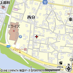 徳島県美馬市脇町大字猪尻西分80周辺の地図