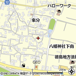 徳島県美馬市脇町大字猪尻東分89周辺の地図