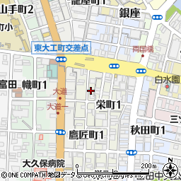 徳島県徳島市鷹匠町1丁目11周辺の地図