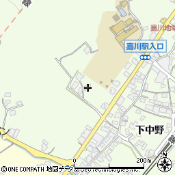 山口県山口市嘉川下中野4361-1周辺の地図