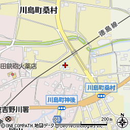 徳島県吉野川市川島町桑村73周辺の地図