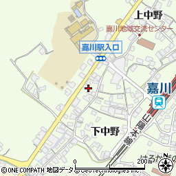 山口県山口市嘉川下中野4367-1周辺の地図