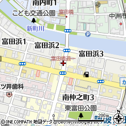 富田橋通一周辺の地図